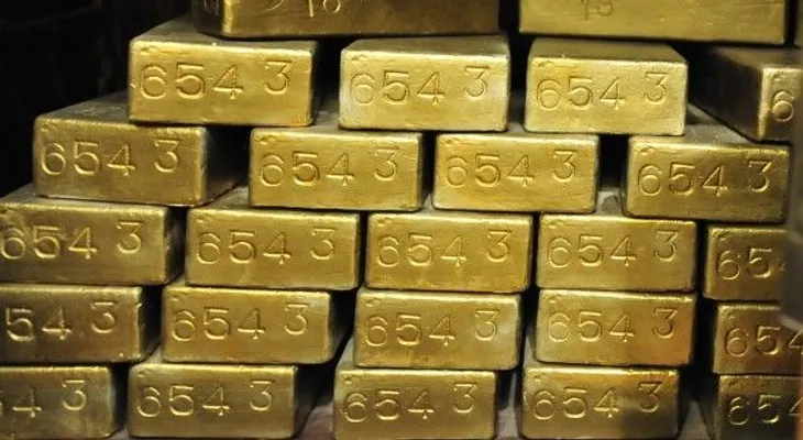 Encontró 24 lingotes de oro en baño de un avión (India)