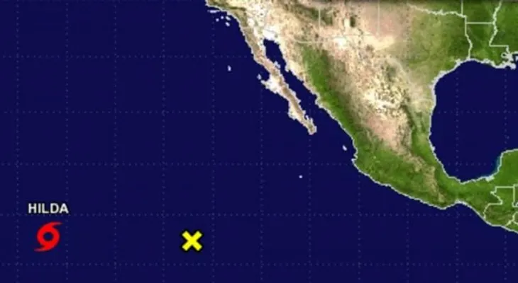 Tormenta tropical Hilda se desplaza hacia oeste en Pacífico 