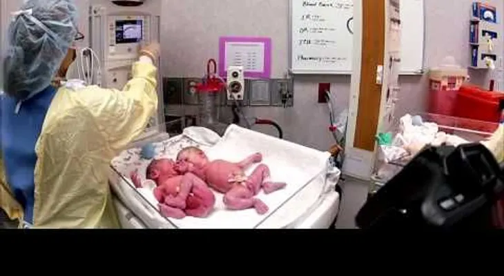 Estos gemelos gritaron hasta que los pusieron juntos...Luego sucedió algo increíble (VIDEO)