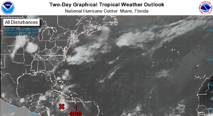Onda tropical se aleja de RD y se esperan menos lluvias