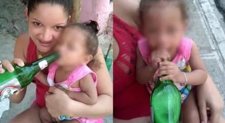 3 meses de prisión para madre dio a beber cerveza a su hija