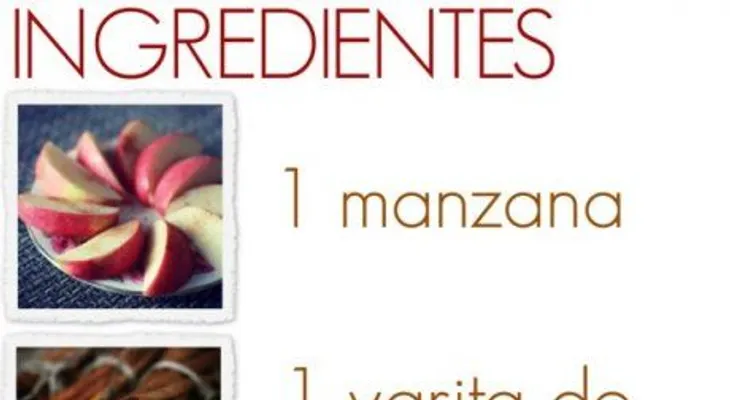 Baja de peso con agua de manzana y canela