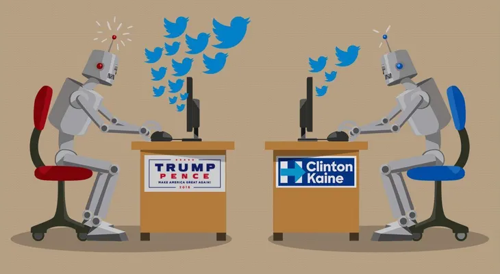 Un tercio de los tuits a favor de Trump son generados por robots
