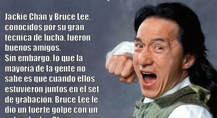Cuenta la mejor historia con Bruce Lee. Para todos divertida, menos para él