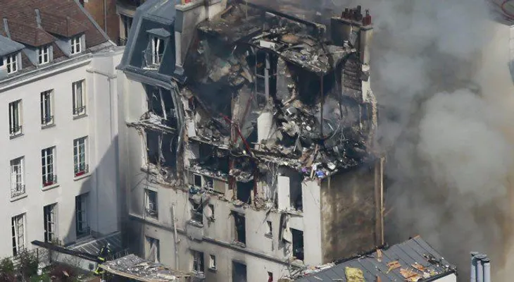Ocho heridos por una explosión de gas en un edificio de París