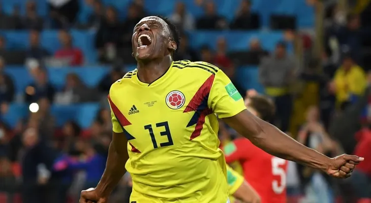 Yerry Mina, el más joven de los cinco futbolistas que más sorprendieron en el Mundial Rusia 2018,