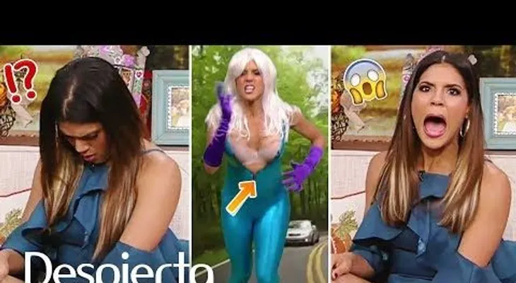 Francisca Lachapel enseña el brasier en vivo