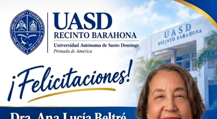 Destaca hecho histórico de Ana Beltré como primera representante del Recinto UASD Barahona en el Consejo Universitario