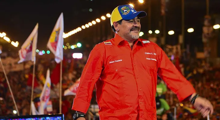 El polémico mensaje de Diego Maradona apoyando a Nicolás Maduro