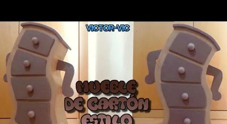 Aprende a fabricar tu propio mueble (Gavetero) de cartón (VIDEO)