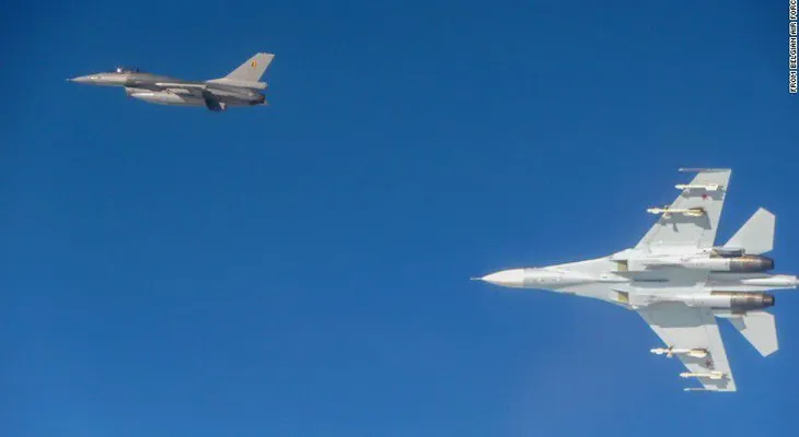 Bélgica muestra interceptaciones de aviones rusos sobre el Báltico