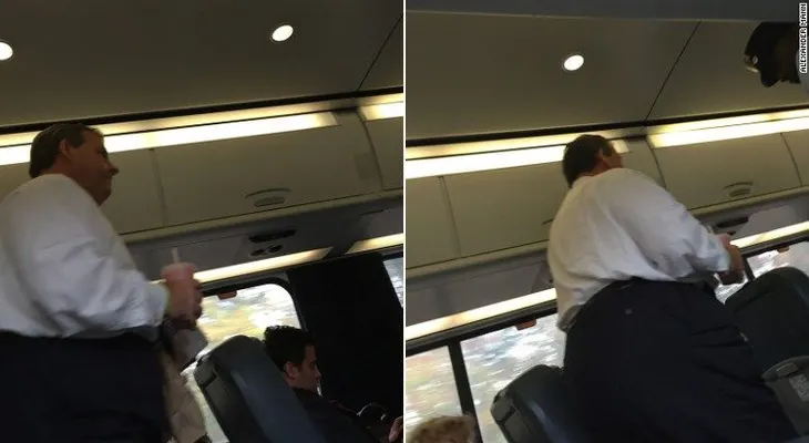 Echan a Chris Christie de vagón de tren por hacer demasiado ruido