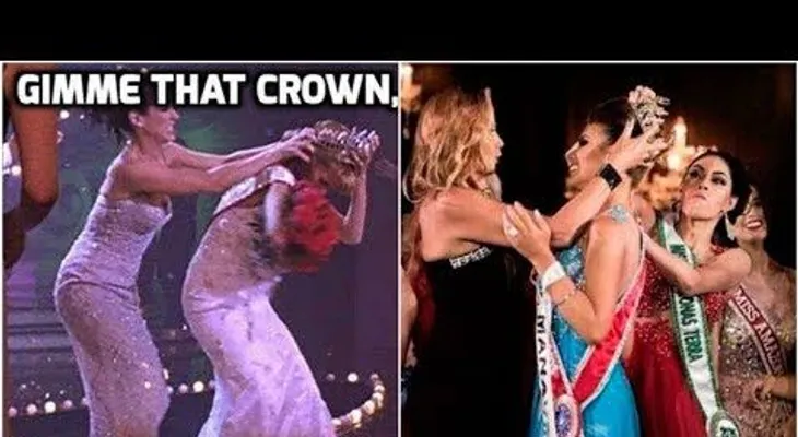 Recopilación de peleas por la corona en Reinados de Belleza 
