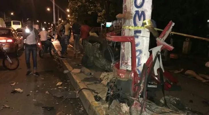 Identifican como Luis Miguel Taveras, uno de los muertos en terrible accidente en SC; heridos Anibal Tavares y Antonio Judit Méndez