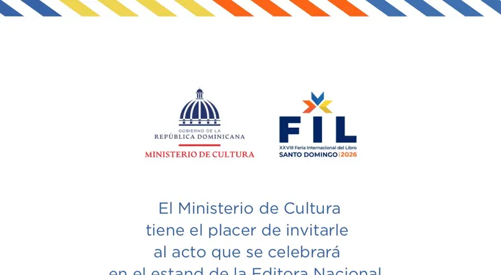 Invitación acto que se celebrará en el estand de la Editora Nacional