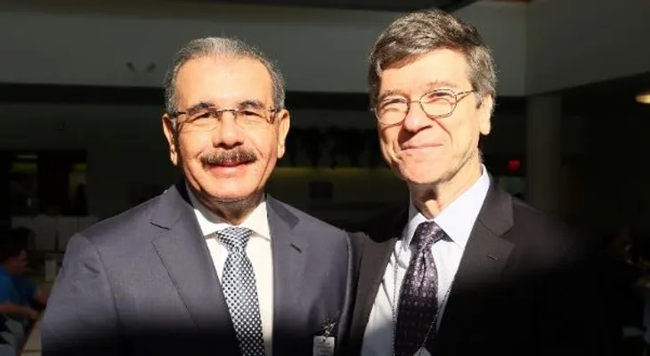 Danilo y Jeffey Sachs conversan en ONU