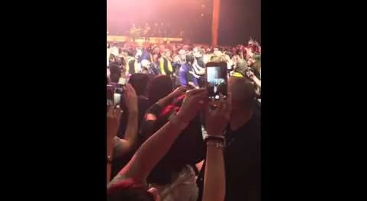 Adele con Bandera Dominicana en concierto (VIDEO)