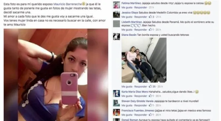 Una mujer le dio una lección a su marido ¡por andar dándoles "like" a otras mujeres!