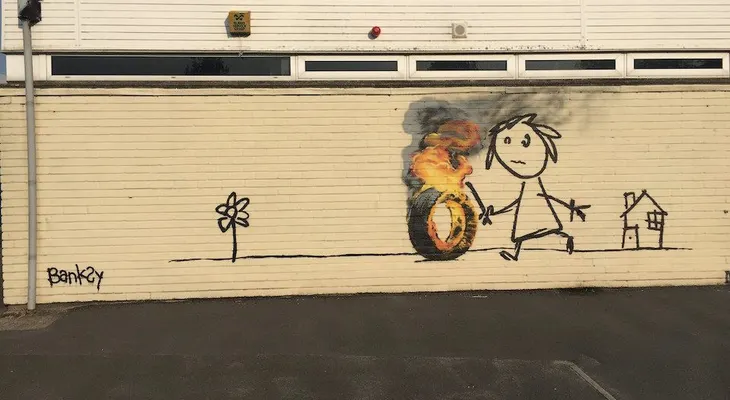 La sorpresa de Banksy a los alumnos de una escuela primaria de Bristol