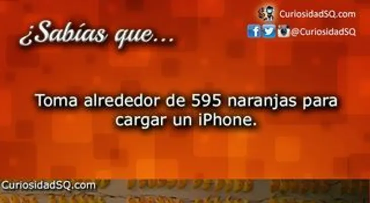 Video: Toma alrededor de 595 naranjas para cargar un iPhone