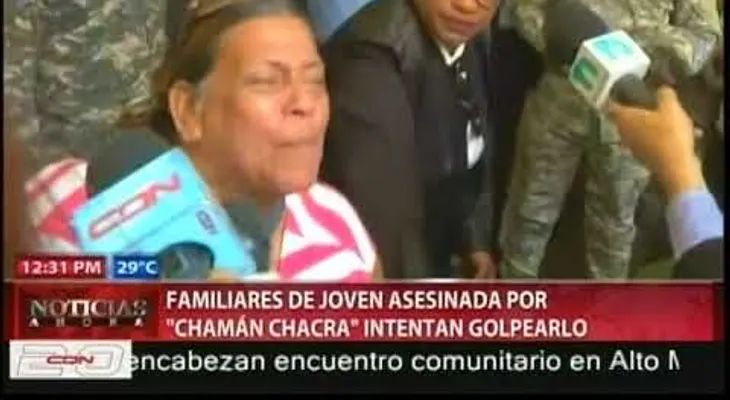 Familiares de mujer y niños asesinados intentan linchar a Víctor Portorreal (El metálico)