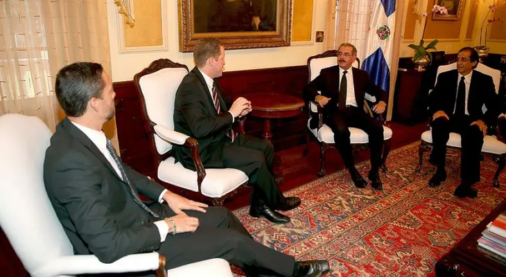 Presidente Medina recibe al secretario de Estado de Puerto Rico