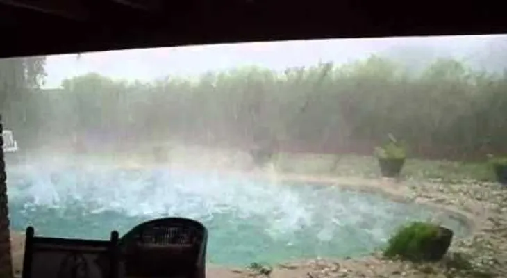 Granizada brutal  (VIDEO)