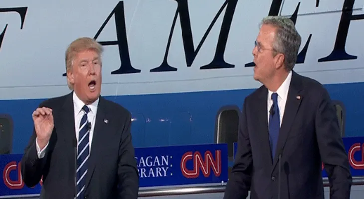 Jeb Bush y Trump calientan campaña republicana por comentarios del magnate sobre el 9/11