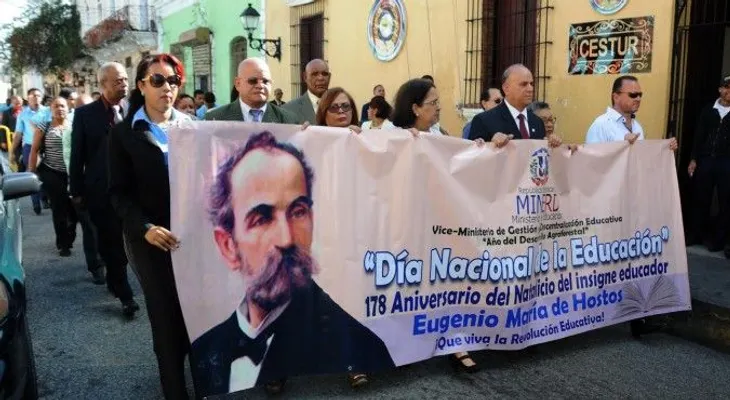 Educación celebra Día Nacional de la Educación y el 178 aniversario del natalicio de Eugenio María de Hostos 