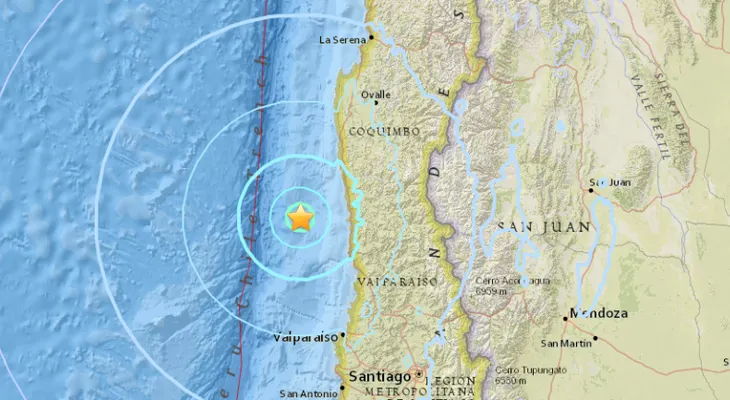 Sismo de magnitud 5,9 sacude Chile