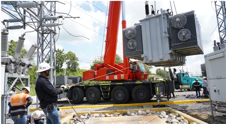 Edesur aumenta suministro eléctrico en Yaguate
