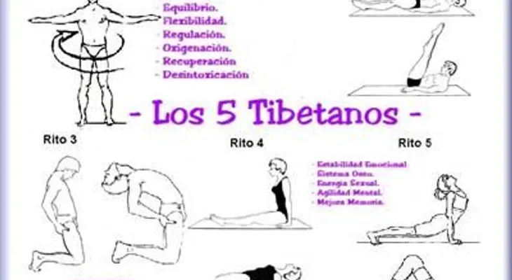 5 ejercicios tibetanos cada día. Fuente de la juventud!