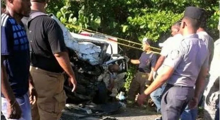 Mueren seis personas y dos heridas en accidente carretera Sosua-Cabarete