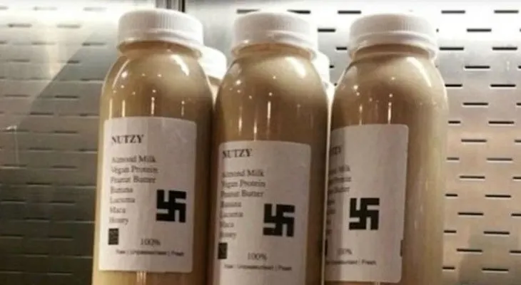 Un café de Londres vende batidos con esvásticas