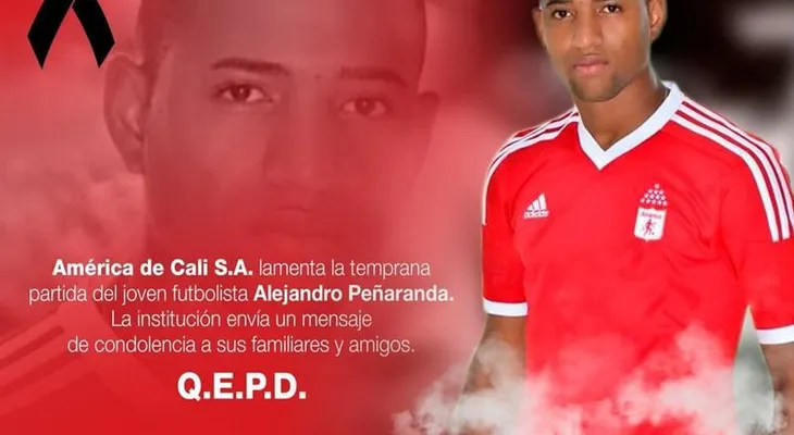 Asesinan a tiros a Alejandro Peñaranda, jugador de fútbol colombiano