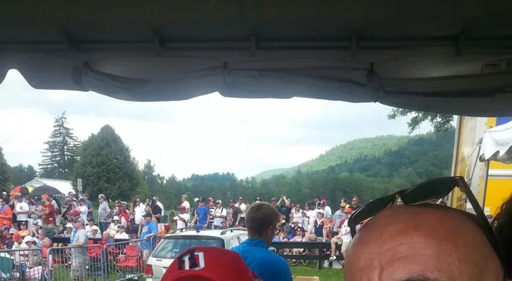 En la fiesta de Cooperstown con Pedro