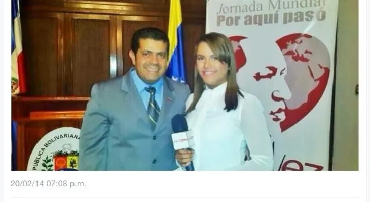 Nuria canceló reportera por foto con embajador Venezolano