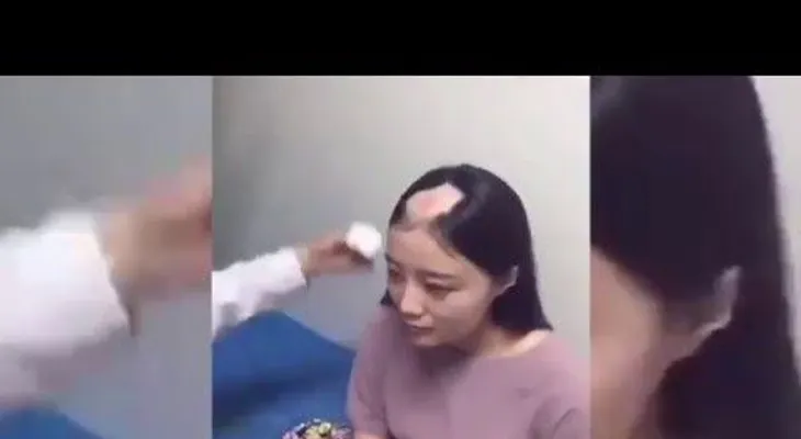 Una adolescente casi se queda calva mientras se somete a un reto viral (VIDEO)