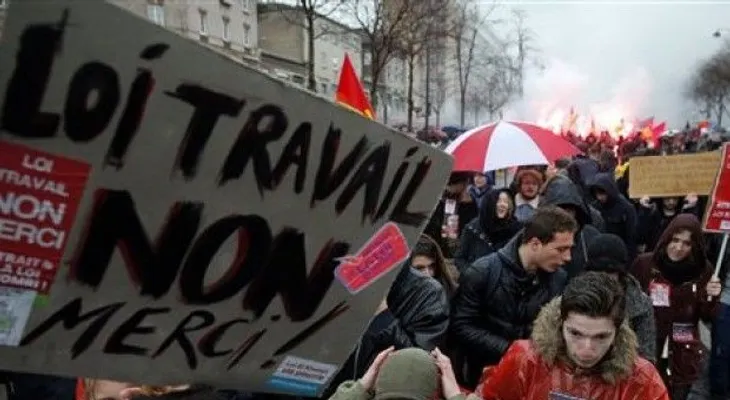 Huelga general contra la reforma laboral en Francia