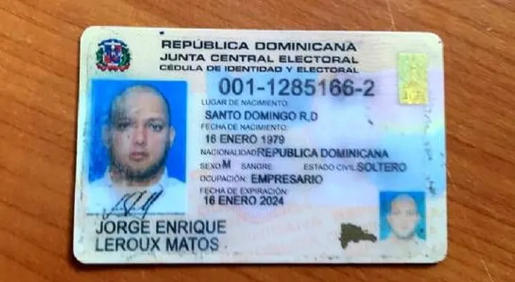 Cédula de Rodríguez Mota, apresado por caso David Ortiz, es falsificada, dice la JCE 