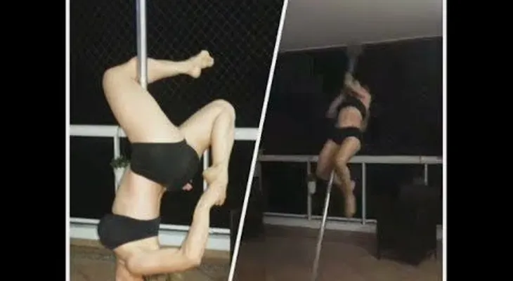 La Materialista sufre peligrosa caída mientras practicaba pole dance