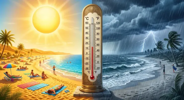Indomet prevé lluvias por vaguada y polvo del Sahara este miércoles