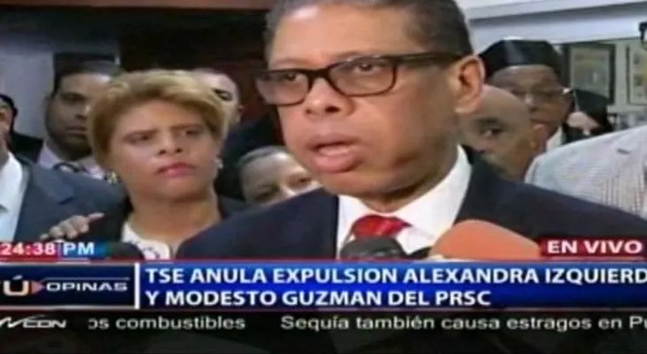 TSE anula expulsión de Alexandra Izquierdo y Modesto Guzmán del PRSC