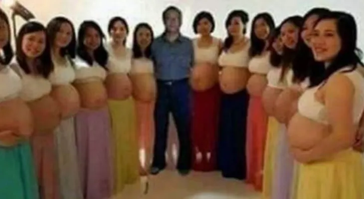 Un hombre tiene 13 esposas embarazadas al mismo tiempo...¡y lo que pretende hacer es sorprendente !