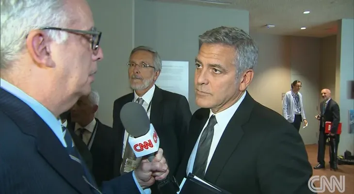 George Clooney se entera por CNN del divorcio de Angelina Jolie y Brad Pitt
