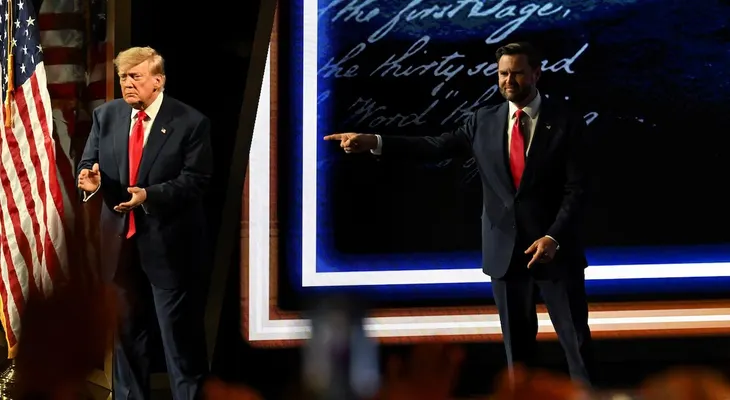 Trump y Vance arrancan gira de campaña por el Senado en Carolina del Norte y Kansas