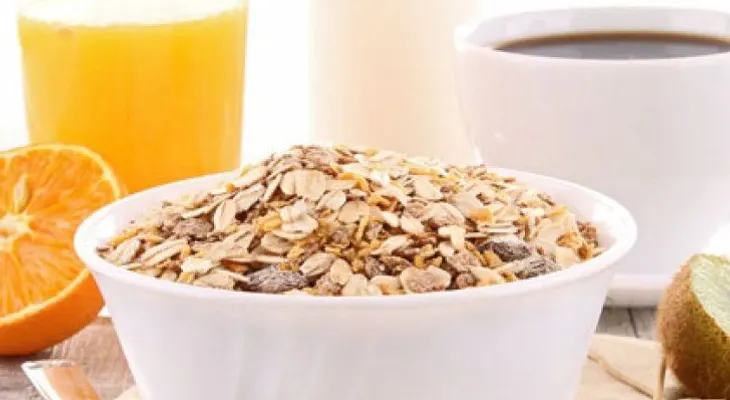 Dieta balanceada de cereales con menos calorías
