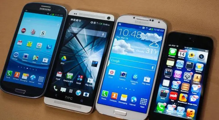 ¿Quiénes son los cinco líderes de ventas de smartphones ?