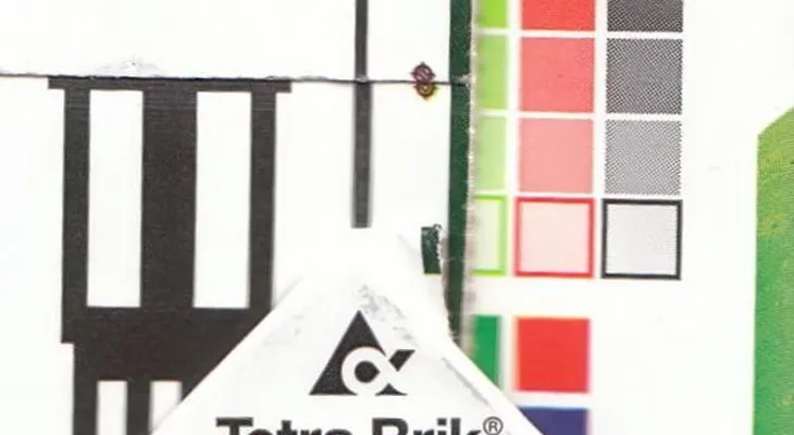 ¿Qué significa la barra de colores en la leche?