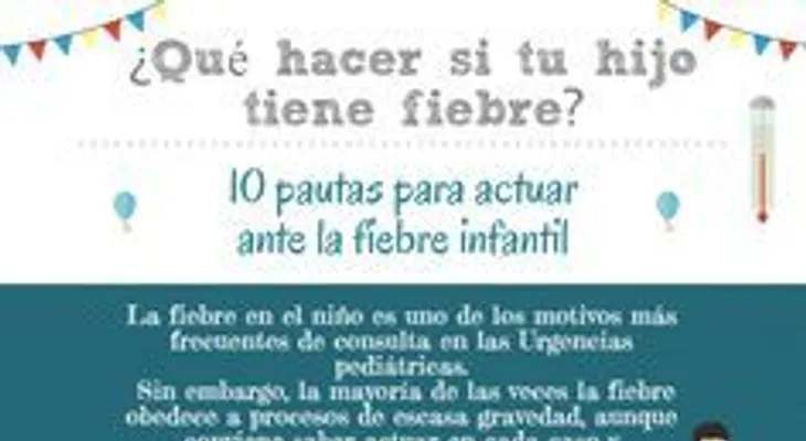 Cómo actuar ante una fiebre infanti